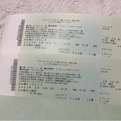 シルクドゥソレイユ　アレグリア　チケット　4月5日　東京