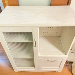食器棚 レンジラック レンジ台 木製
