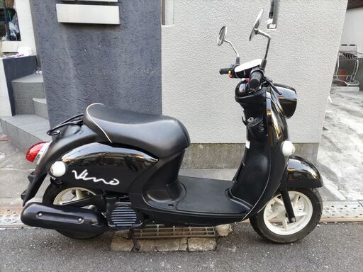 【黒艶白挿】ヤマハ vino-DX(SA54J)4ST-FI車 2017年式! 自賠責付! お洒落! 黒艶白挿】ヤマハ vino-DX(SA54J)4ST-FI車 2017年式! 自賠責付!