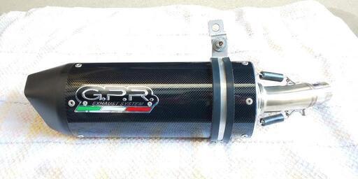 ニンジャ250用車検対応GPR製カーボンスリップオンマフラー