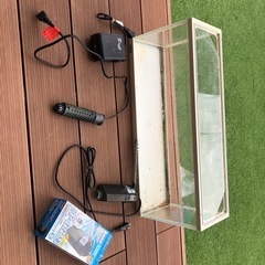水槽　熱帯魚セット　エアポンプ、濾過、ヒーター