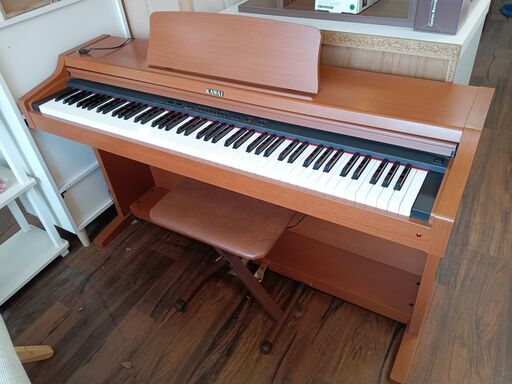 KAWAI　PN270　デジタルピアノ　専用イス付　定価148,000円　チェリーブラウン　2002年製　動作確認済　カワイ　サイズ（約）幅１３９×奥４３.５×高８２.５　　■近隣配送無料 買取GO‼　栄和店
