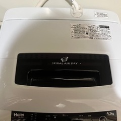 ハイアール　4.2kg洗濯機