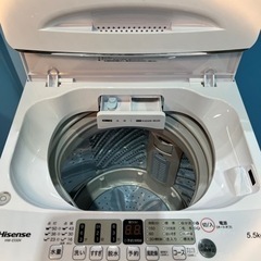 ⑧⭐︎★ハイセンス洗濯機2022年式⭐︎5.5㌔★美品です(^^)⭐︎★