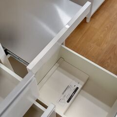 ☆ジモティ割あり☆ キッチンカウンター ホワイト W140×D50×H101