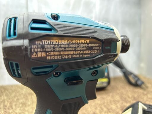 【愛品館八千代店】マキタ　TD172D　充電式インパクトドライバ