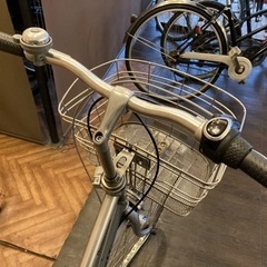 【ブリヂストンアルベルト！後輪タイヤ新品！】LEDオートライト　内装３段　27インチ自転車　シルバー