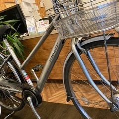 【ブリヂストンアルベルト！後輪タイヤ新品！】LEDオートライト　内装３段　27インチ自転車　シルバー