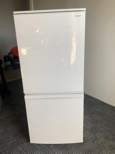 SHARP 137L 2ドア 冷蔵庫　SJ-D14D-W 2018年製