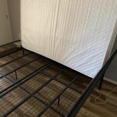 ニトリ ダブルベ ッド&マット 美品おしゃれアイアン