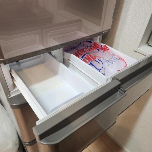 T1004 シャープ 冷蔵庫 5ドア 424L 2016年製 SJ-PA42B 送料B 札幌 倉庫