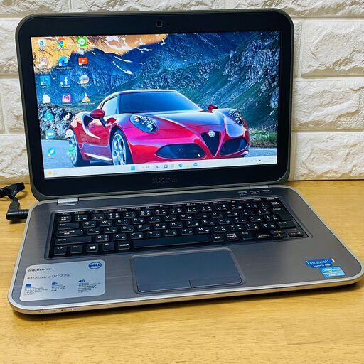 O⑯【引取先決定】　DELL　Windows11　Core-i3 メモリ4GB　HDD500GB　DVDドライブ　13.3インチ　webカメラ搭載