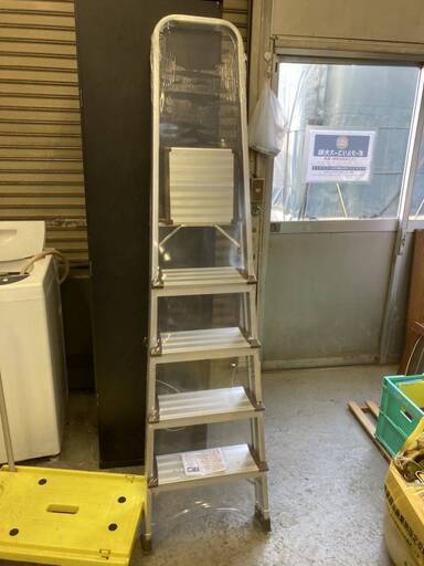 山善 YAMAZEN 5段 折りたたみ式 アルミ 軽量 踏み台 はしご ステップ台 KBE-5 新品 未使用 脚立アルミステップ アルミ製