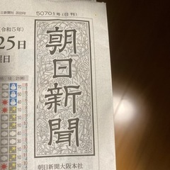 2023年2月11日の朝日新聞買います