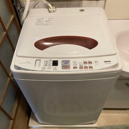 引越しのため3/10まで　SANYO 洗濯機　7.0kg ASW-70AP(W)
