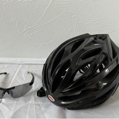 サイクリングヘルメット　サングラス