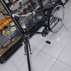 【ASAHI/あさひ/INNOVATION FACTORY/イノベーションファクトリー/シティサイクル/26インチ/鍵付き/黒/ブラック/6段変速/砲弾型ライト】