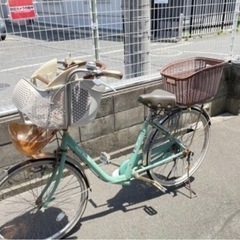 子供のせ自転車　（前後パンク）