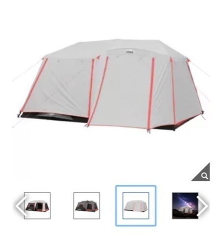 テント LED エアベッドキングサイズ2個付き 10人