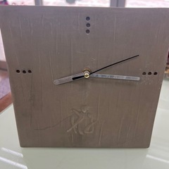 陶器　置き時計
