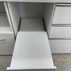 🎵三幸ジャパン キッチンカウンター ✨定価￥98,900✨ ソフトクローザー 人気のホワイトカラー🎵3887