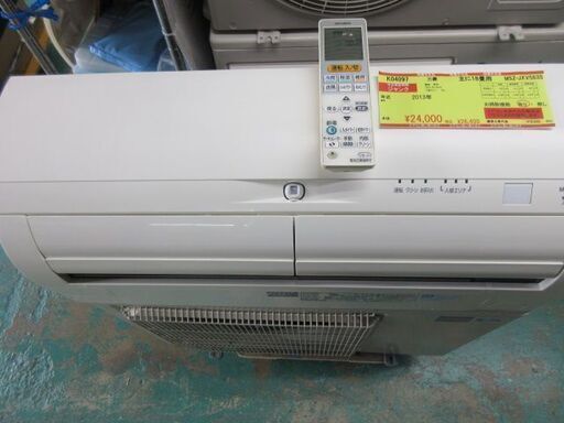 国内最安値！ K04097　三菱　中古エアコン　主に18畳用　冷房能力　5.6KW 暖房能力　6.7KW ／ エアコン