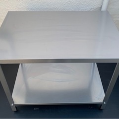 美品 業務用 作業台 調理台 900×600×800 厨房機材 飲食店 キッチン 用品 店舗 居酒屋 飲食店 ガス台 大阪発 引き取り可能 焼き台 コンロ