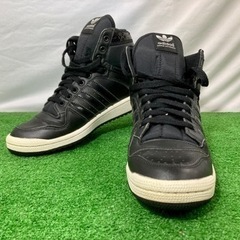 adidas アディダス ハイカット シューズ 靴 25cm ブラック