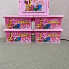 たべっ子　コンテナ　BOX  小物入れ　ピンク　