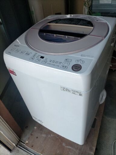 シャープ ESGV7G 2022年式 縦型洗濯機 ステンレス穴なし槽 洗濯7kg