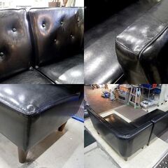 スイートデコレーション カウチソファ MASKシリーズ ブラック ダイニングソファ コーナーソファ 札幌市東区 新道東店