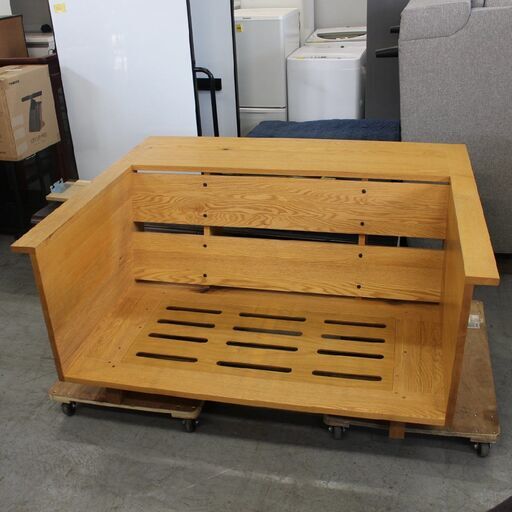 T776) 【参考40万】HIRASHIMA CARAMELLA ファブリック カラメッラ カウンターソファ ヒラシマ ２シーター 2P ソファ Sofa オットマン付き