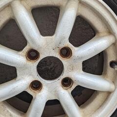 旧ダイハツピッチ　１４インチワタナベタイヤ付き