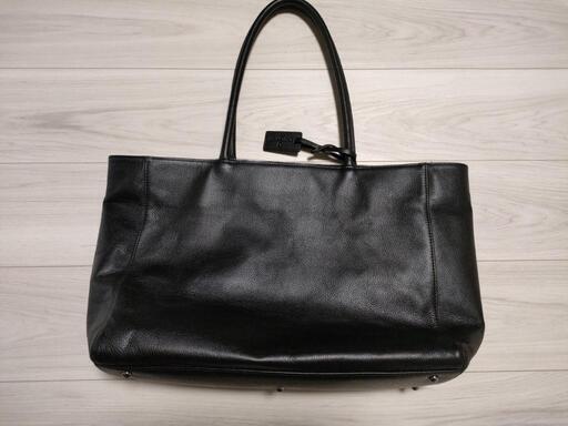 美品！牛本革　黒　トートバッグ　ビジネスバッグ