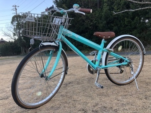 整備済◆24インチ　子ども自転車　小柄な大人もOK 6段ギア