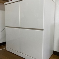 白チェスト　縦92×横80×奥行42