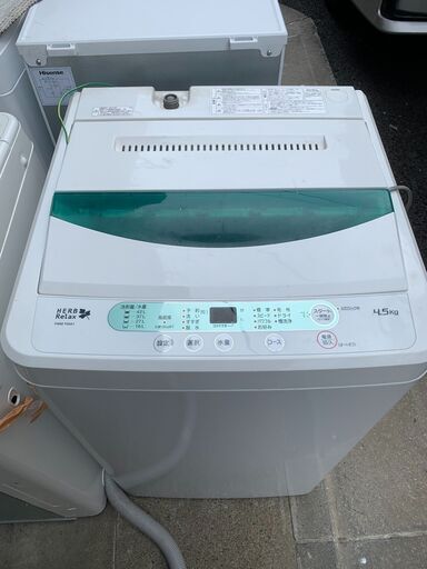 ☺最短当日配送可♡無料で配送及び設置いたします♡YAMADA 洗濯機 YWM-T45A1 4.5キロ 2017年製☺YAM001
