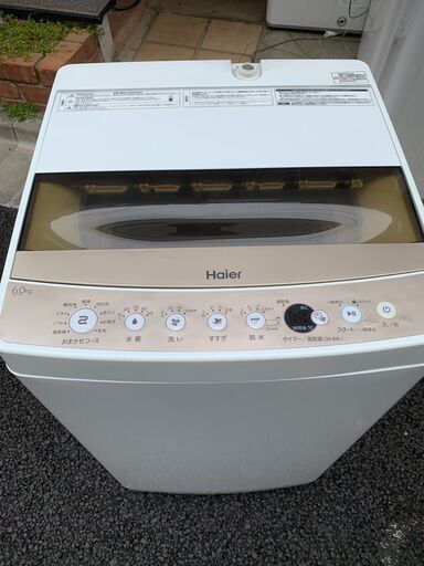 ハイアール 洗濯機☺最短当日配送可♡無料で配送及び設置いたします♡ JW-C60C 6キロ 2019年製☺Haier001