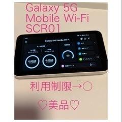 Galaxy 5G モバイルWi-Fi ♡SCR01♡美品♡配送ご相談