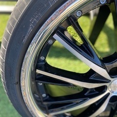 中古 ANHELO KLEITOS アネーロ クレイトス ホイール 20×8.5J +35 PCD 114.3 タイヤ 245/35R20 4本 セット