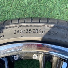 中古 ANHELO KLEITOS アネーロ クレイトス ホイール 20×8.5J +35 PCD 114.3 タイヤ 245/35R20 4本 セット