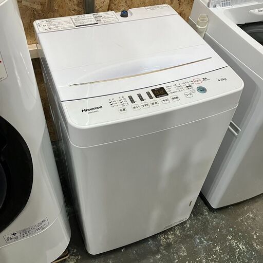 Hisense 全自動洗濯機 HW-E4503 4.5kg 2020年製●E021W012