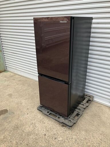 【中古】冷蔵庫 ハイセンス 冷凍冷蔵庫 154L 2ドア ダークブラウン HR-G1501 2016年製