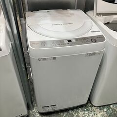 SHARP 全自動洗濯機 ES-GE6B-W 6kg 2018年...