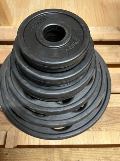 IVANKO イヴァンコ ラバーオリンピックプレートセット 計125Kg 穴径