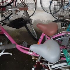 自転車　ピンク