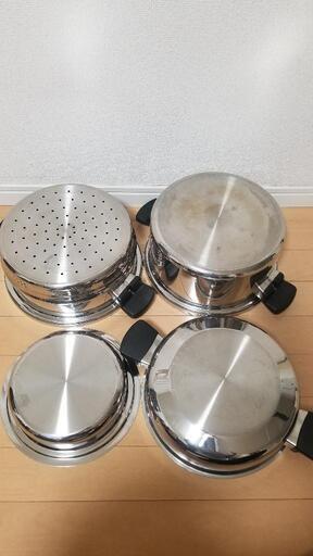 山口)下松市より アルミマイスター寸胴鍋48㎝ 外径52.1㎝×深さ48