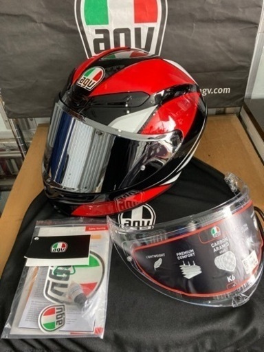 AGV K6 フルフェイスヘルメット ミラーシールド他豪華フルセット