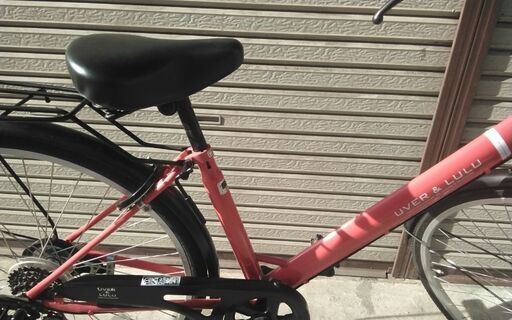買い物自転車 UVER & LULU 26インチ 6段変速 レッド 配送無料 買い物自転車 UVER & LULU 26インチ 6段変速 レッド 配送無料