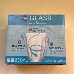 【未使用品】東洋佐々木ガラス タンブラー5個セット